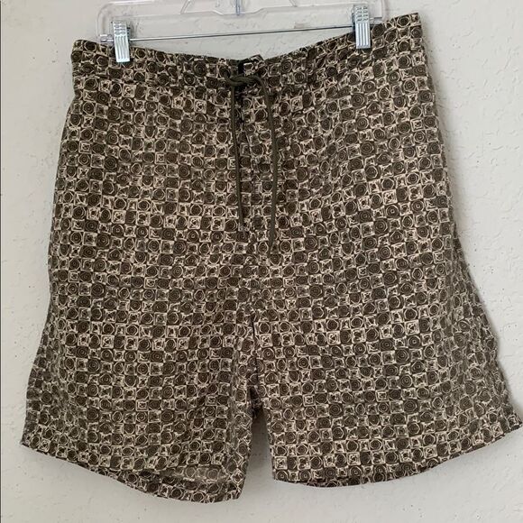 Trader Bay Men's Swim Trunk Shorts Elastic Drawstring Size L - Picture 1 of 8